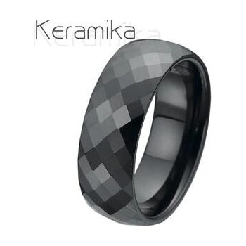 Nubis Keramický prsten černý KM1002 8