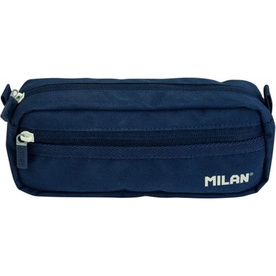 MILAN Ученически несесер Milan 1918 - с 2 ципа, тъмносин (081148SNCB)