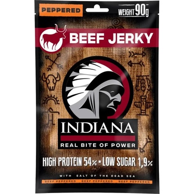 Indiana Jerky Beef Peppered 90g