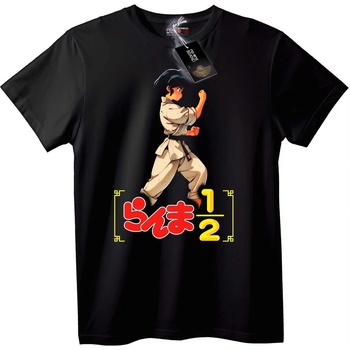 NOONEBRAND Тениска с аниме Ranma 1/2 - L, Black