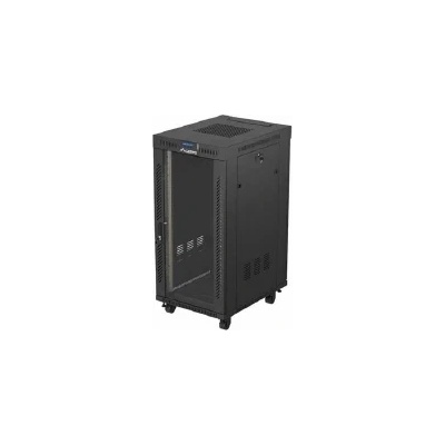 Lanberg Rack Cabinet 19 Free-Standing 24U/600X800 (FlAT Pack) With Glass Door (FF01-6824-12BL)