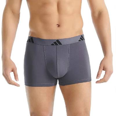 Боксерки Adidas Active Flex Cotton boxers 3 units - Grey (Black / Vio / Al)