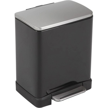 EKO-Europe Кош за отпадъци EKO Europe - E-Cube, 12 l, черен (EKO 926812 - MATT BLACK)