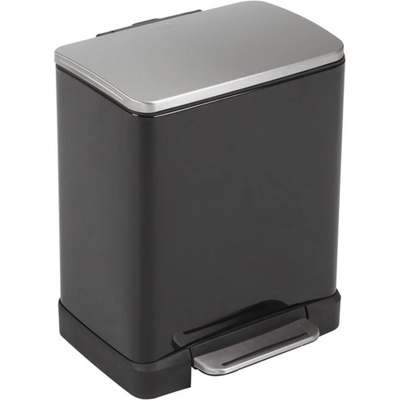 EKO-Europe Кош за отпадъци EKO Europe - E-Cube, 12 l, черен (EKO 926812 - MATT BLACK)