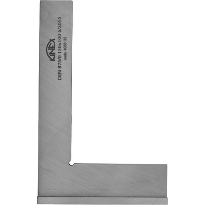 Kinex 4034-22-010 Úhelník příložný 100x70mm přesný, tloušťka 6,0mm, přesnost II, DIN 875, ČSN 255103