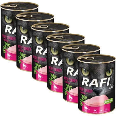 RAFI Cat Възрастни Пате с Пуйка 6 x 400 г