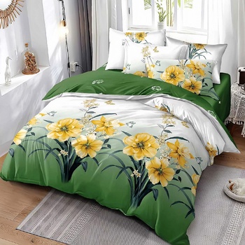 EmonaMall Двулицево спално бельо EmonaMall, 6 части - Модел S16018 (S16018-33333d)