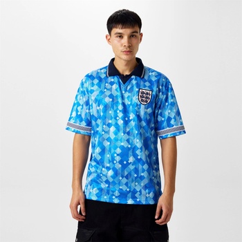Score Draw Футболна фланелка Score Draw England 1990 Third Shirt Adults - Blue