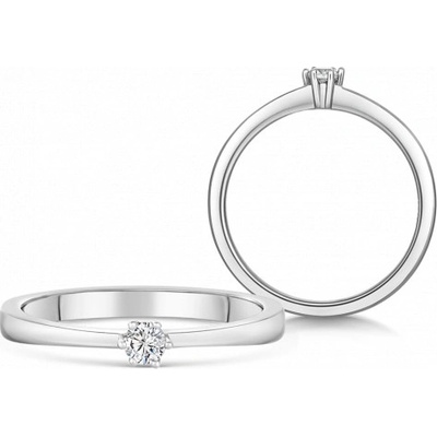 Sofia Diamonds zlatý zásnubní prsten s diamantem BDRB00067WG