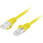 Lanberg Кабел Lanberg patch cord CAT. 6A U/UTP LSZH CU 0.25m Fluke Passed, Yellow (PCU6-10CU-0025-Y) - pimpmypc