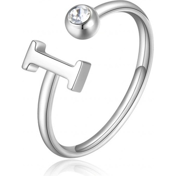 S`Agapõ Stylový ocelový prsten I s krystalem Click SCK180