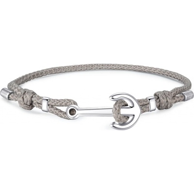 S'Agapõ Moderní textilní náramek s kotvou Anchor SOR12 – Sleviste.cz