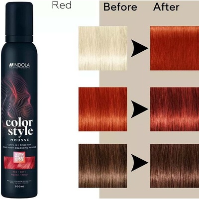 Indola Color Style Mousse red 200 ml