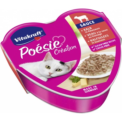 Vitakraf Cat Poésie Souce Telecí v sýrové omáčce 85 g