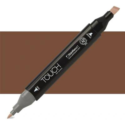 Lihová fixa TOUCH oboustranná Fine & Chisel, Burnt sienna (BR95)