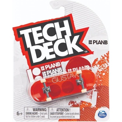TechDeck Fingerboard PLAN B GUSTAVO VARN červená – Zboží Dáma