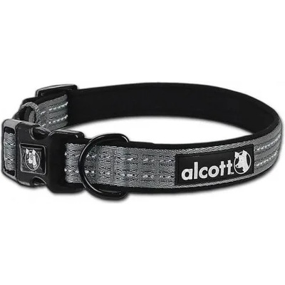 Alcott Adventure collar - нашийник за куче Адвенчър, сив, размер S: 25-35 см обикока, ширина на лентата: 1, 5 см - CLSMGR