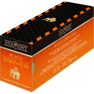 Richmont Peach Lemon Star ovocný čaj 12 x 6 g