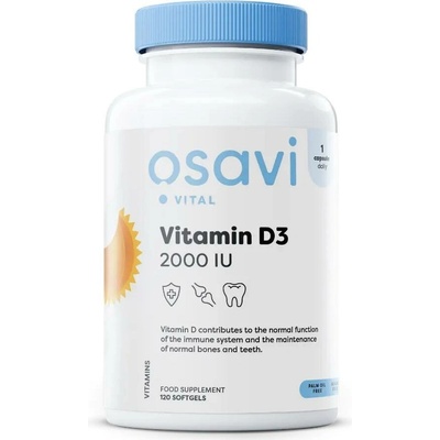 Osavi Vitamín D3 2000 IU 120 softgelových kapslí