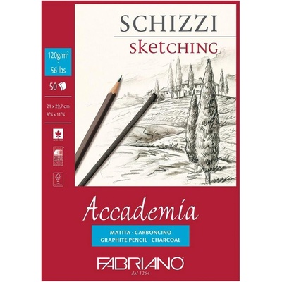 Fedrigoni Скицник за рисуване Accademia, A4, 120 g/m2, зърнес (1575120009)