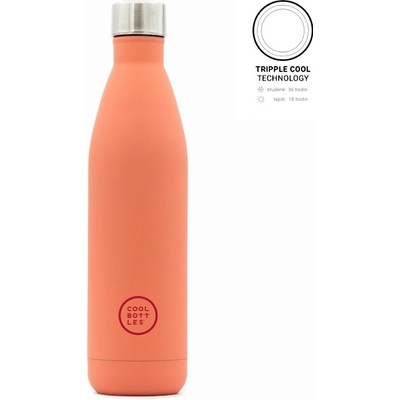 Cool Bottles Termo fľaša z nehrdzavejúcej ocele Pastel Coral 750 ml