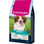 EUKANUBA за възрастни кучета от малки и средни породи, богато на агнешко и ориз, 12 кг