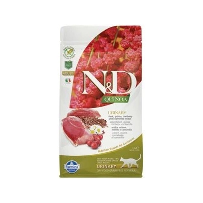 N&D cat Quinoa Urinary Duck Cranberry & Chamomile 1,5 kg