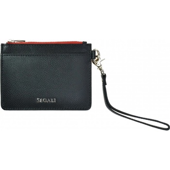 Kľúčenka SEGALI Kožená mini peňaženka 7290 A Black