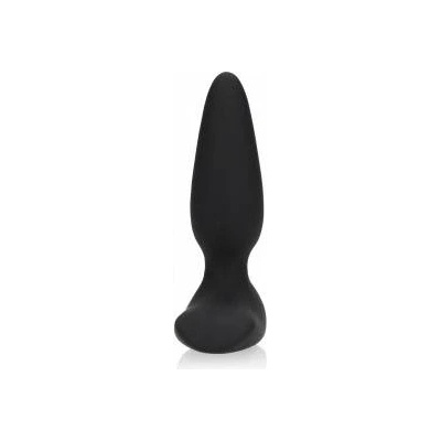 Boss of Toys Loveline Smooth Vibrating Anal Plug Remote Control Licorice Black