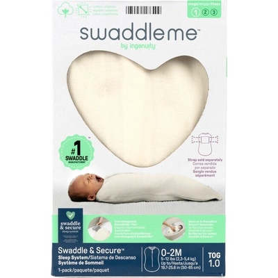 Ingenuity bavlněná zavinovačka SwaddleMe Ivory