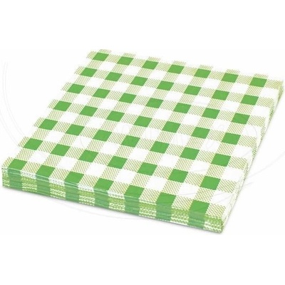 Wimex servítky 1V Karo zelené 33x33cm 100ks