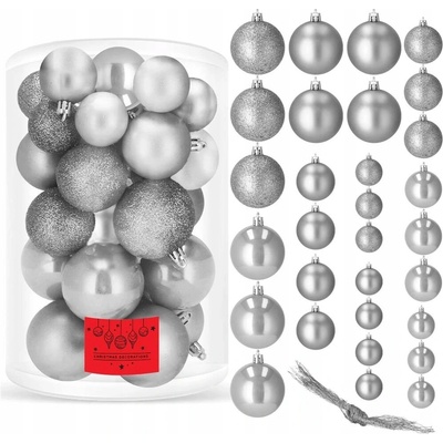 SPRINGOS Vánoční baňky fialové mix 4 5 6cm sada 30ks CA0174-XG – Sleviste.cz