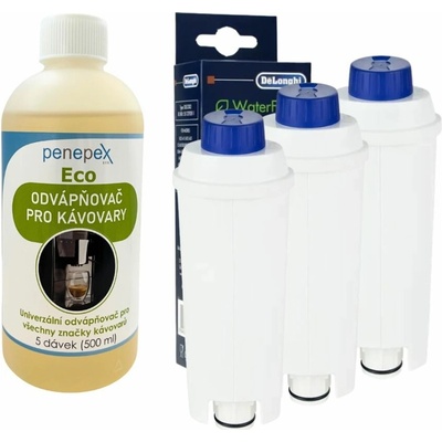 DeLonghi SER3017 DLSC002 3 ks + Penepex odápňovač 500 ml
