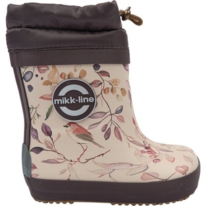 Mikk-Line Детски гумени ботуши Mikk-Line Kid's Wellies Winter Aop Barefoot Wellington boots - Berries & Birds - размер 23 (EU) (731-0322-0115)