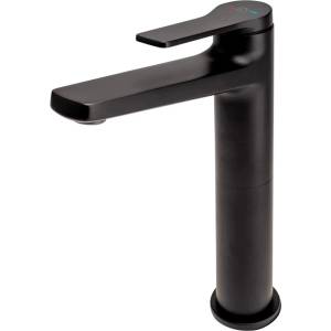 FDesign Seppia висок едноръкохватков смесител за умивалник, матово черен (FD1-SPA-2L-22)