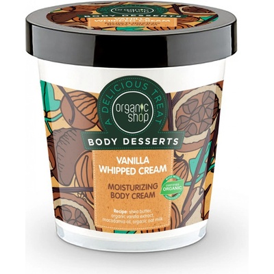 Organic Shop Body Desserts hydratační tělový krém Vanilková šlehačka 450 ml