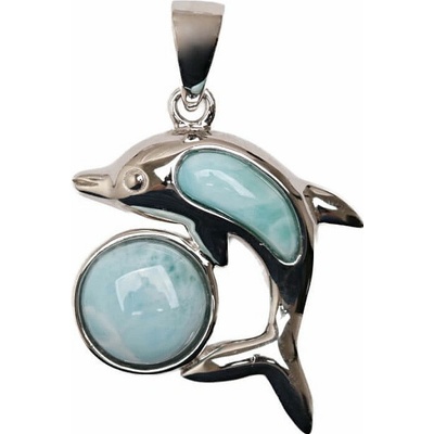 Nefertitis Larimar přívěsek stříbro Hravý delfín č. 8 NF63900
