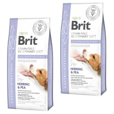 Brit Veterinary Diets Dog Gastrointestinal 2 x 12 kg