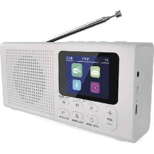 EMOS Радио DAB DAB+ FM 3W/5V/4xAA бяло (EMS1309) Будилник