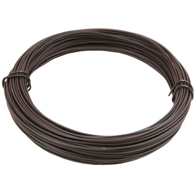 Vázací drát poplastovaný, síla 2 mm, délka 50 m, Zn + PVC hnědý