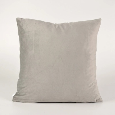 Takoy Povlak na polštář se semišovým vzhledem 45x45 světle šedý-HT-00240 | 45 x 45 cm