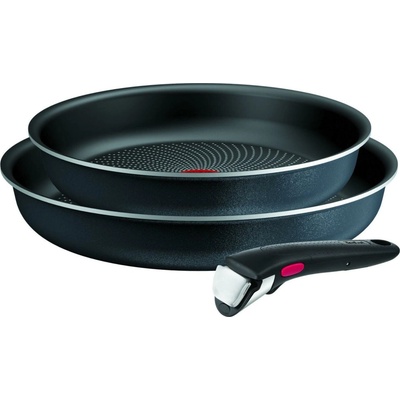 Tefal Ingenio L7239103, Zmiešaná súprava, Čierna, Hliník, Titán, Čierna, Nerezová oceľ, Termo indikátor