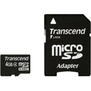 Transcend microSDHC 4GB class 4 + adapter TS4GUSDHC4