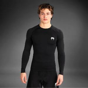 Venum | Официален Вносител за България Рашгард Venum Contender Men’s Long Sleeve Rashguard - Black/White - L