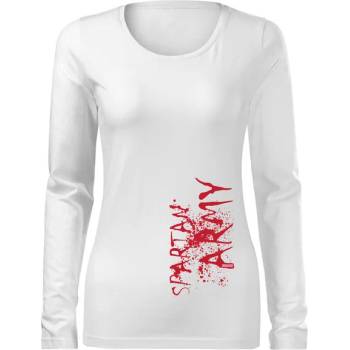 DRAGOWA Slim дамска тениска с дълъг ръкав, War, черна, 160г/м2 (8363)