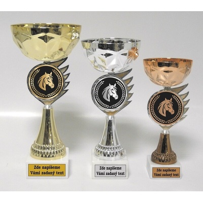 VIZINGR Koně poháry 522-AC032 522-AC032/25 cm bronz