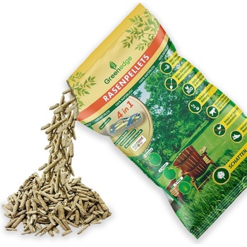 ZelenáEdge Trávnikové pelety (trávnik odolný voči suchu) - obalené trávnikové semená - pre zdravý a silný trávnik 950 GR.