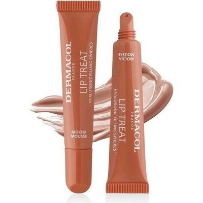 Dermacol Lip Treat hydratačný lesk na pery 8 Mocha Mousse Caramel Toffee 10 ml