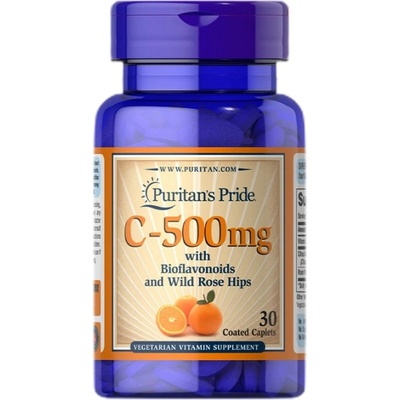 Puritan's Pride Vitamin C-500 mg with Bioflavonoids and Rose Hips [30 капсули]