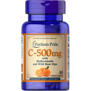 Puritan's Pride Vitamin C-500 mg with Bioflavonoids and Rose Hips [30 капсули]
